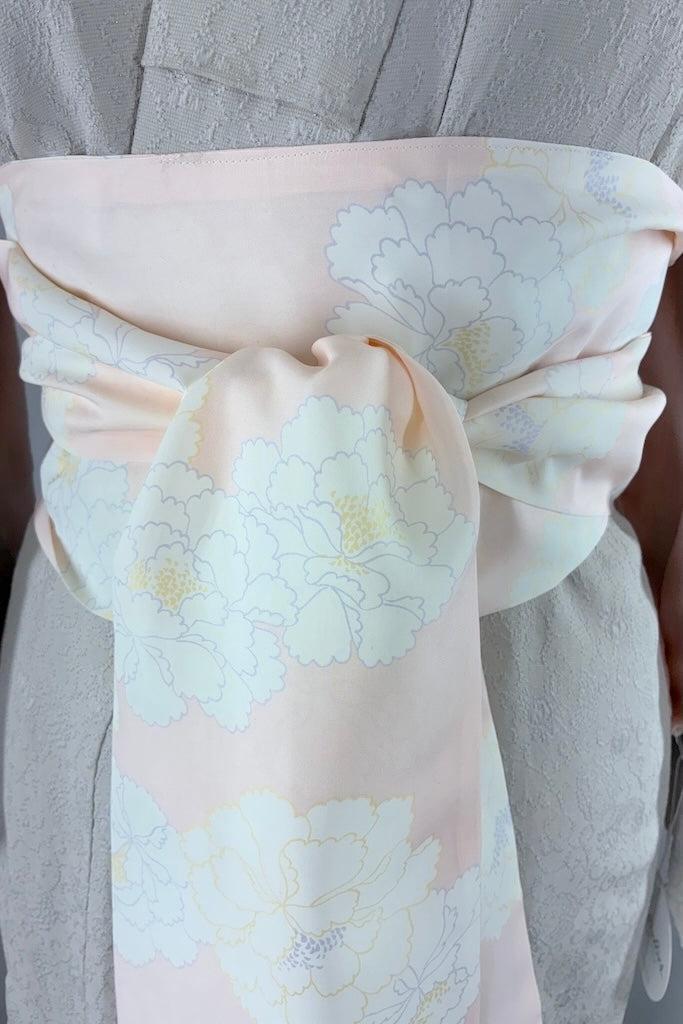 Vintage 1940s Grey Silk Kimono-ThisBlueBird