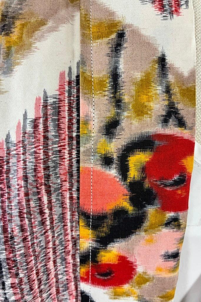 Vintage 1940s Ikat Silk Kimono Cardigan-ThisBlueBird