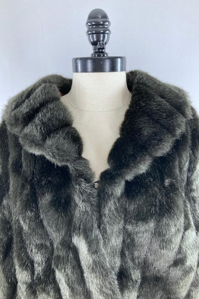 Vintage 1950s Faux Fur Cape-ThisBlueBird