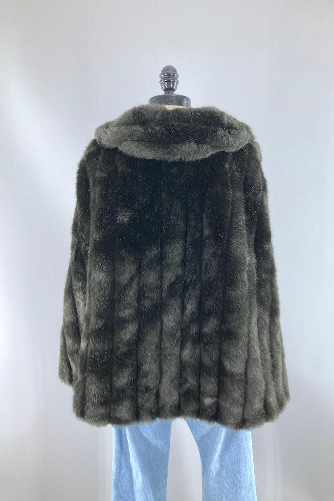Vintage 1950s Faux Fur Cape-ThisBlueBird