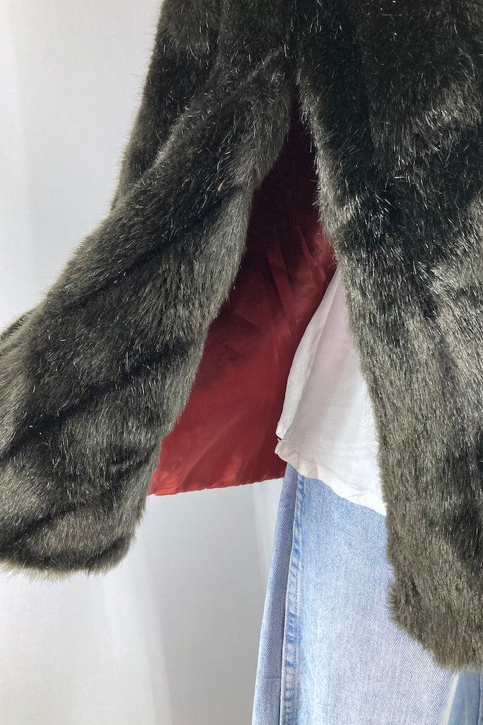 Vintage 1950s Faux Fur Cape-ThisBlueBird