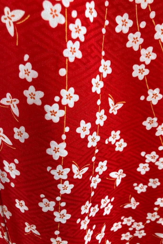 Vintage 1950s Silk Juban Kimono-ThisBlueBird