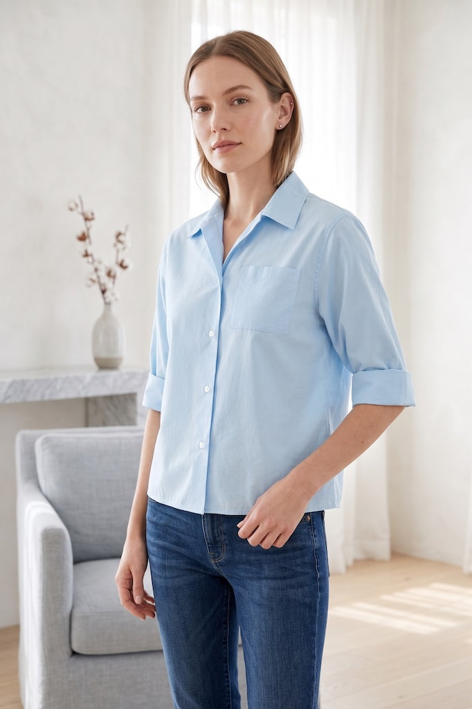 Vintage 1960s Sky Blue Women&