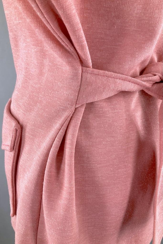 Vintage 1970s Pink Knit Jacket-ThisBlueBird