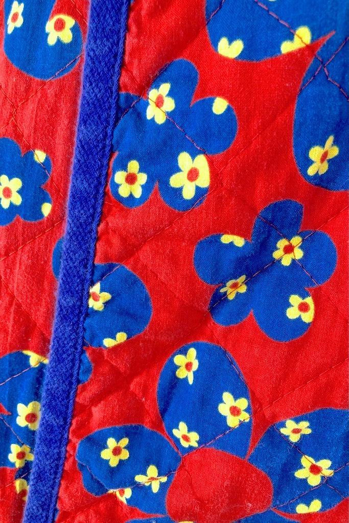 Vintage 1970s Quilted Wrap Skirt-ThisBlueBird