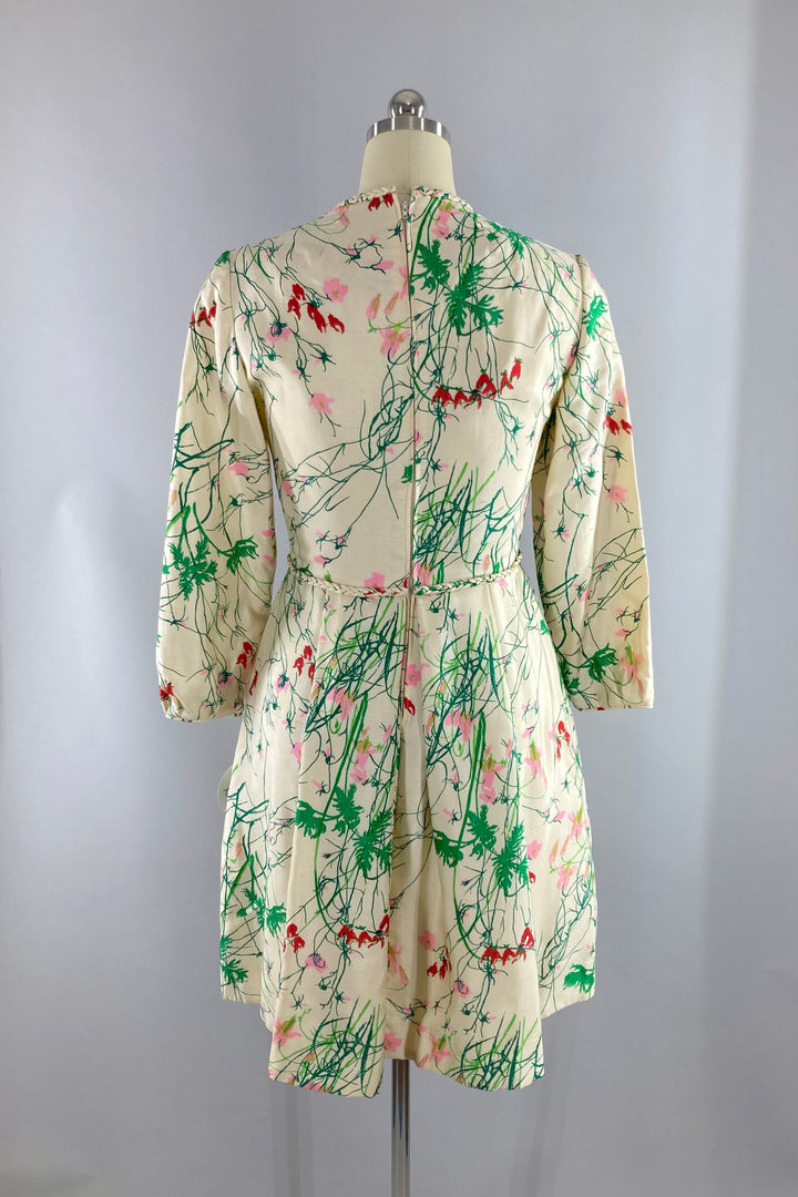 Vintage 1980s Floral Day Dress-ThisBlueBird