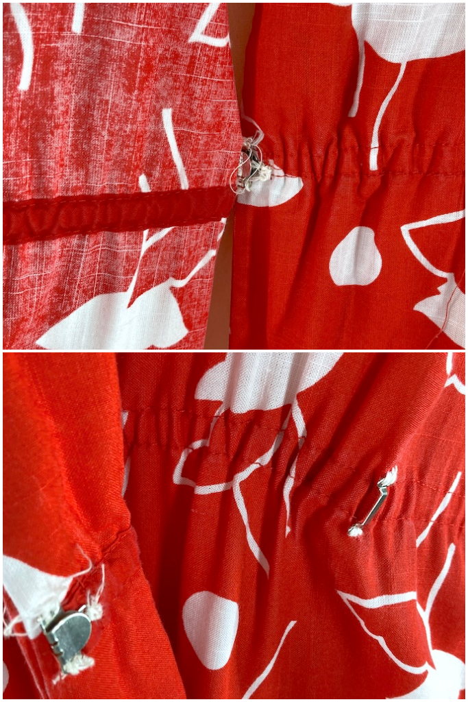 Vintage 1980s Red Tulip Dress-ThisBlueBird