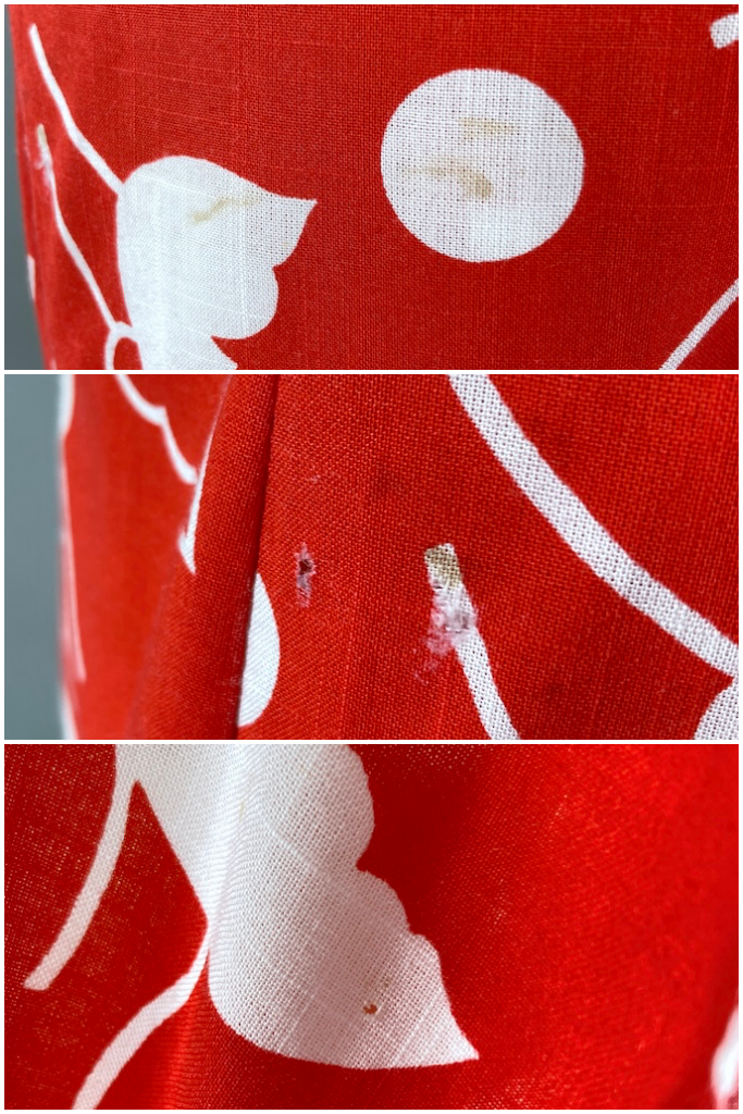 Vintage 1980s Red Tulip Dress-ThisBlueBird