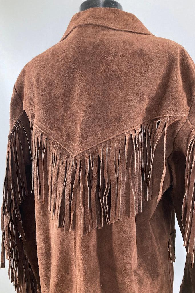 Vintage 1980s Suede Fringed Jacket-ThisBlueBird