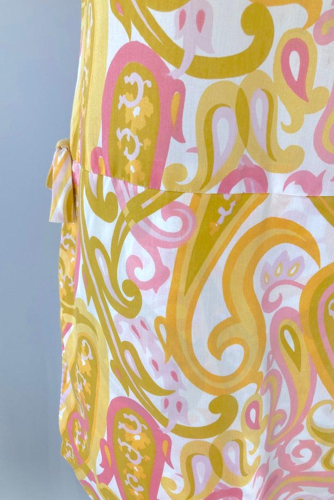 Vintage 60s Paisley Tennis Romper Dress-ThisBlueBird