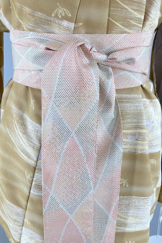 Vintage 80s Tan Kimono-ThisBlueBird