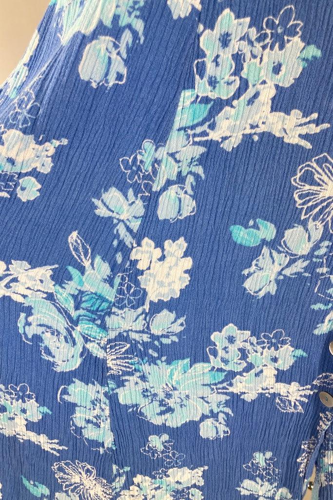 Vintage 90s Blue Floral Dress  ThisBlueBird