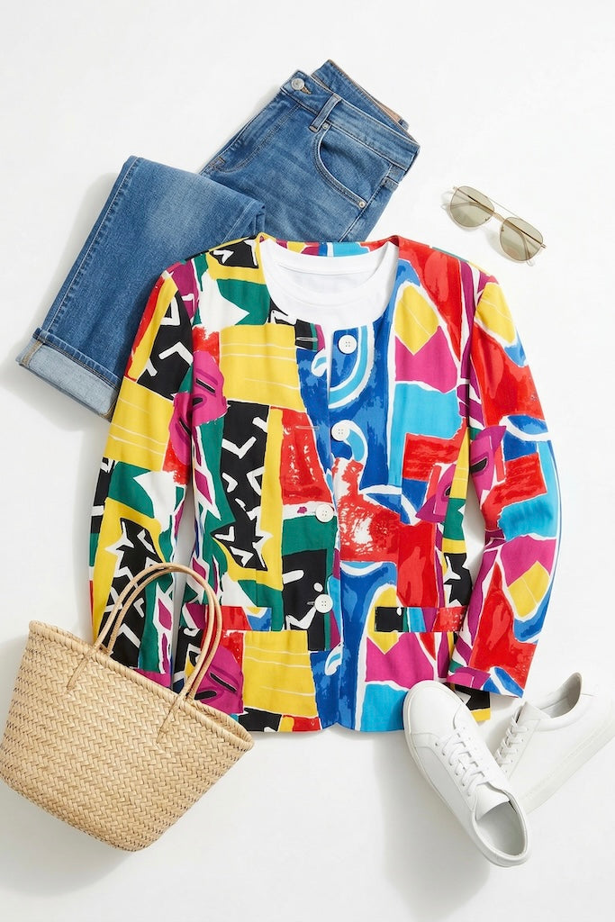 Vintage Adrienne Vittadini Jacket-ThisBlueBird