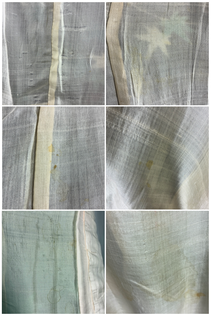 Vintage Black & Emerald Maple Leaf Silk Kimono-ThisBlueBird