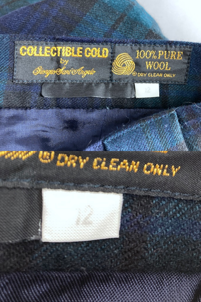 Vintage Black Watch Tartan Wool Shorts-ThisBlueBird