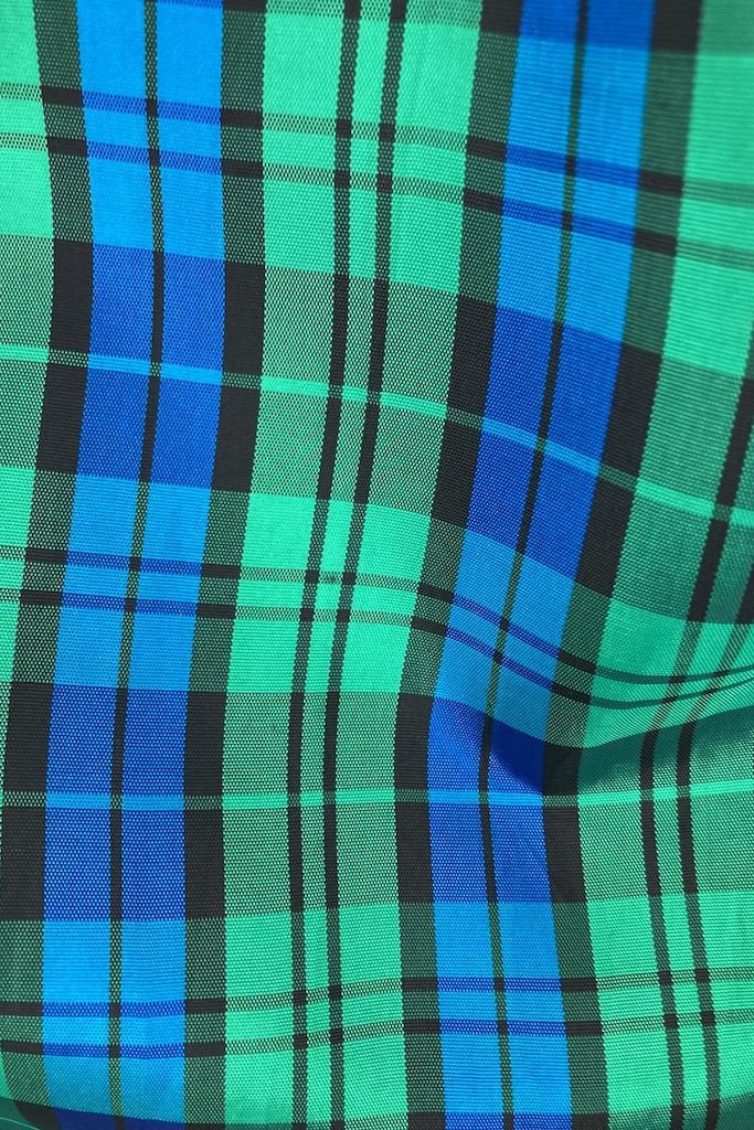Vintage Blue and Green Plaid Maxi Skirt-ThisBlueBird