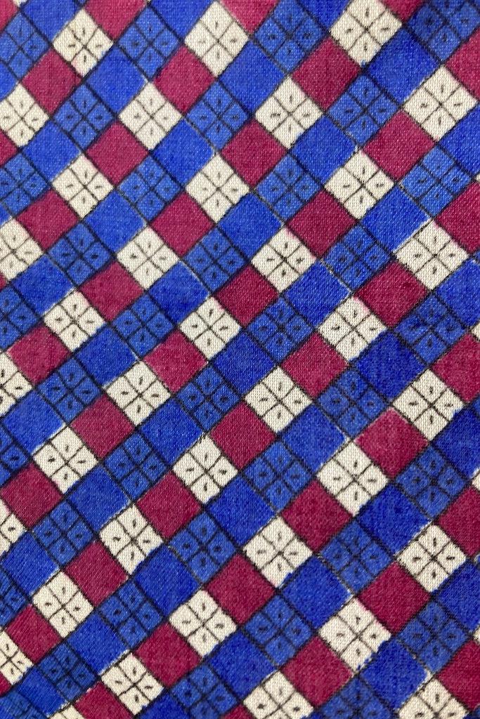 Vintage Blue Checkerboard Kimono-ThisBlueBird