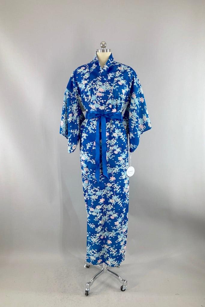 Vintage Blue Cotton Kimono-ThisBlueBird