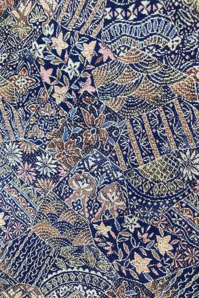 Vintage Blue &amp; Gold Kimono-ThisBlueBird