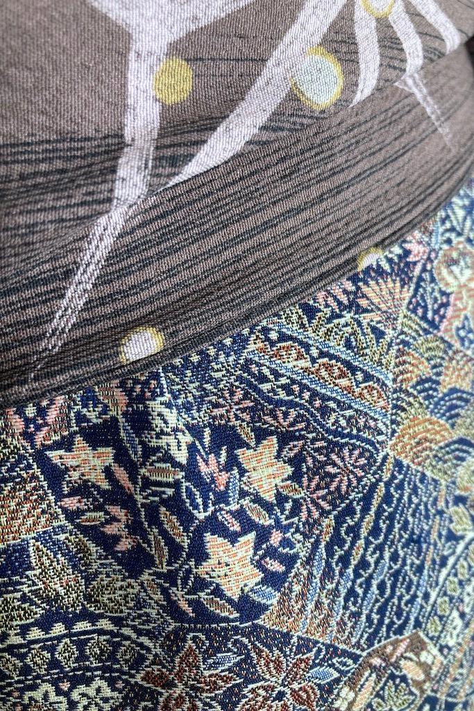 Vintage Blue &amp; Gold Kimono-ThisBlueBird