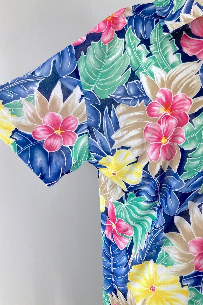 Vintage Blue Hawaiian Polo-ThisBlueBird
