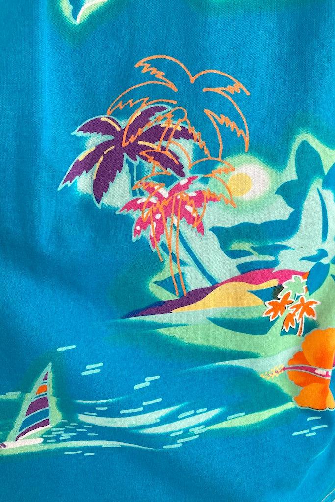 Vintage Blue Hawaiian Shirt-ThisBlueBird