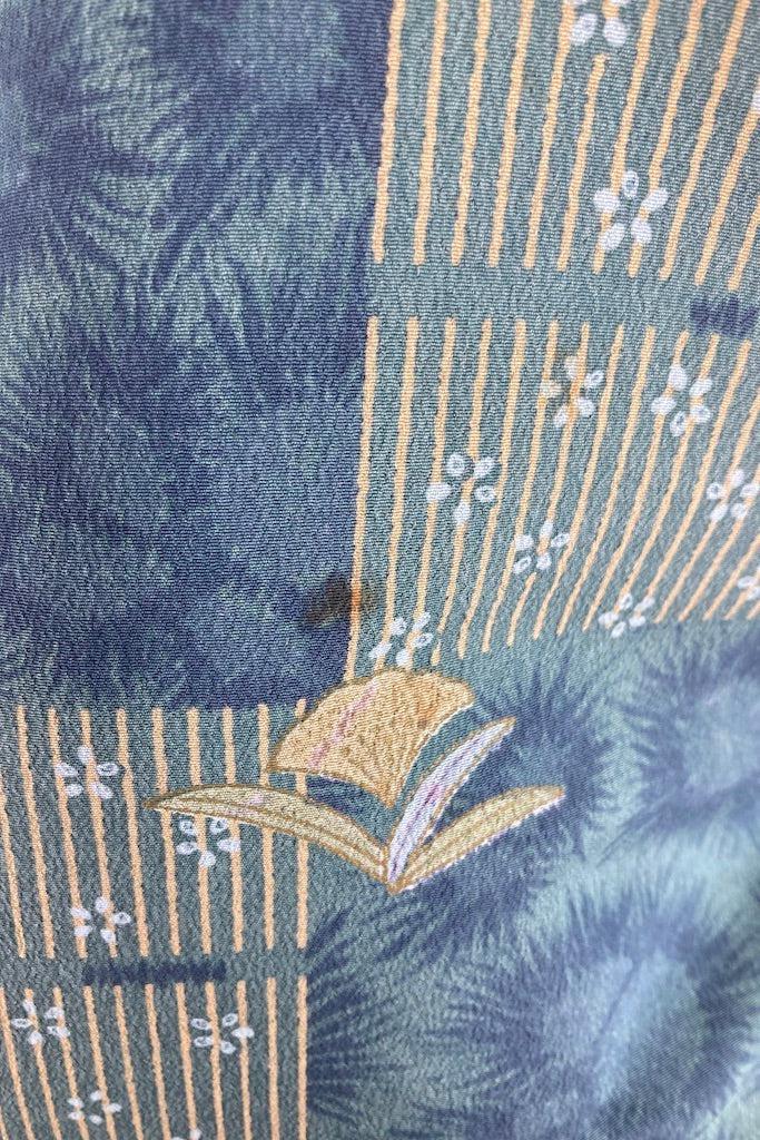 Vintage Blue &amp; Lavender Floral Kimono-ThisBlueBird