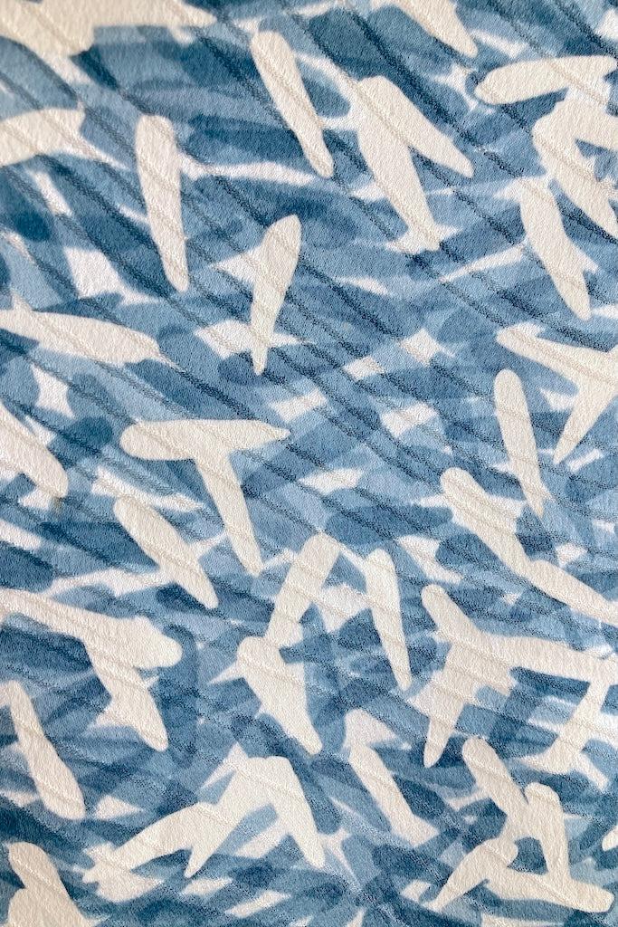 Vintage Blue &amp; White Silk Kimono-ThisBlueBird