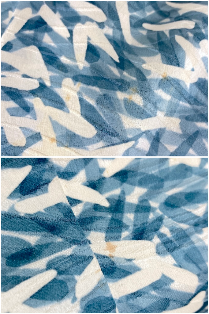 Vintage Blue &amp; White Silk Kimono-ThisBlueBird