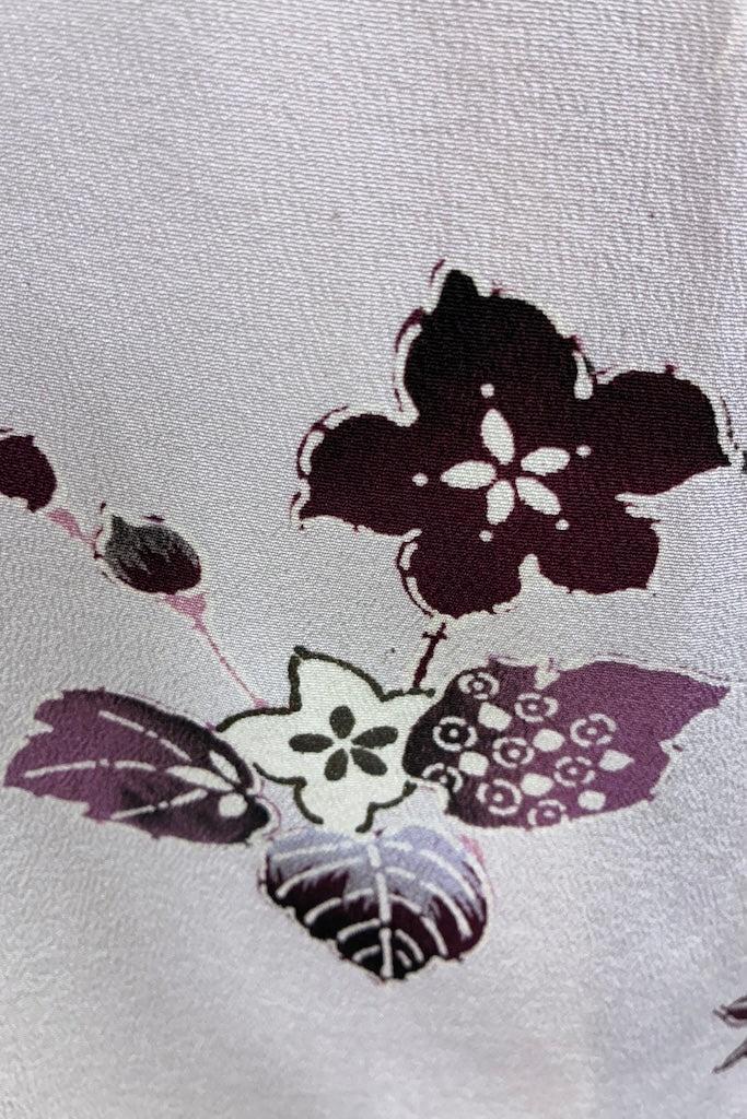 Vintage Blush Pink Silk Floral Kimono Robe-ThisBlueBird