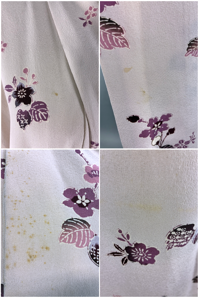 Vintage Blush Pink Silk Floral Kimono Robe