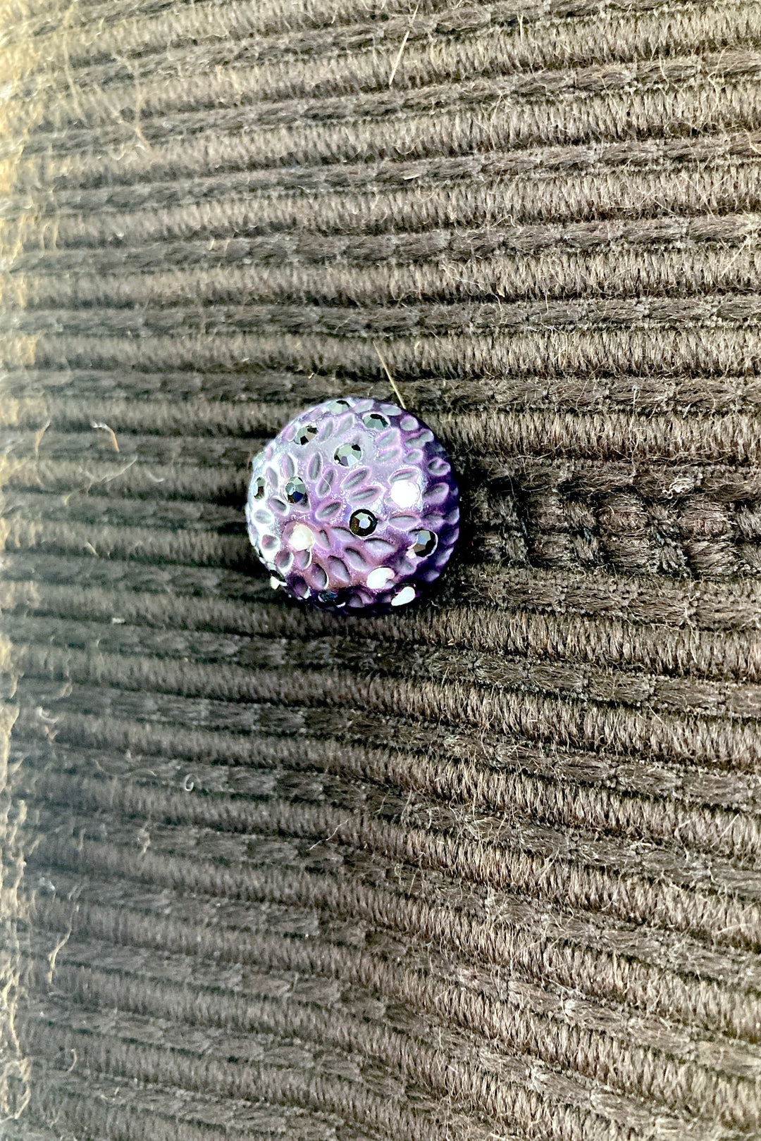 Vintage Brown Wool Coat with Mink Collar-ThisBlueBird