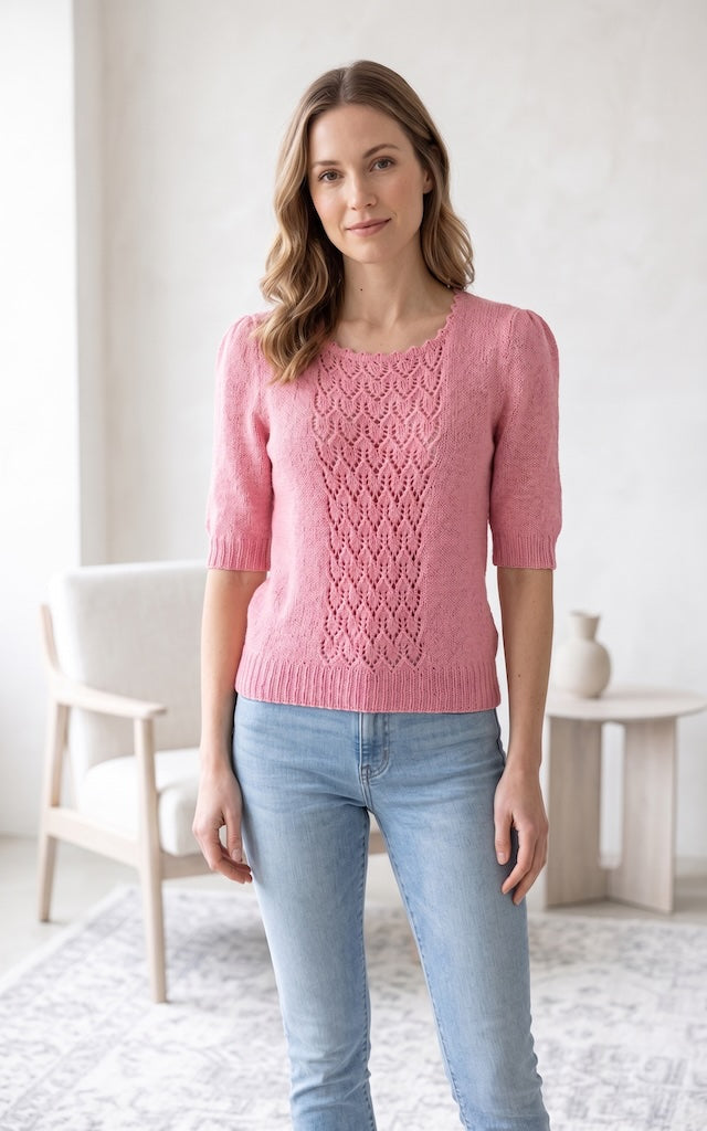 Vintage Carnation Pink Sweater-ThisBlueBird