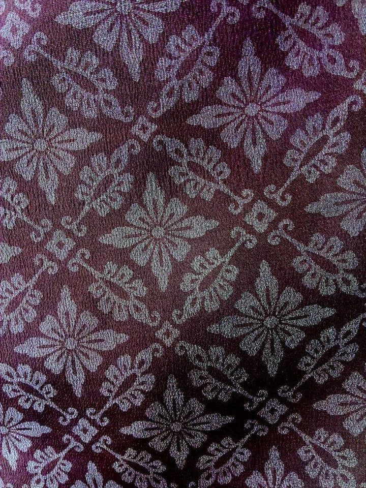 Vintage Dark Purple Silk Kimono-ThisBlueBird