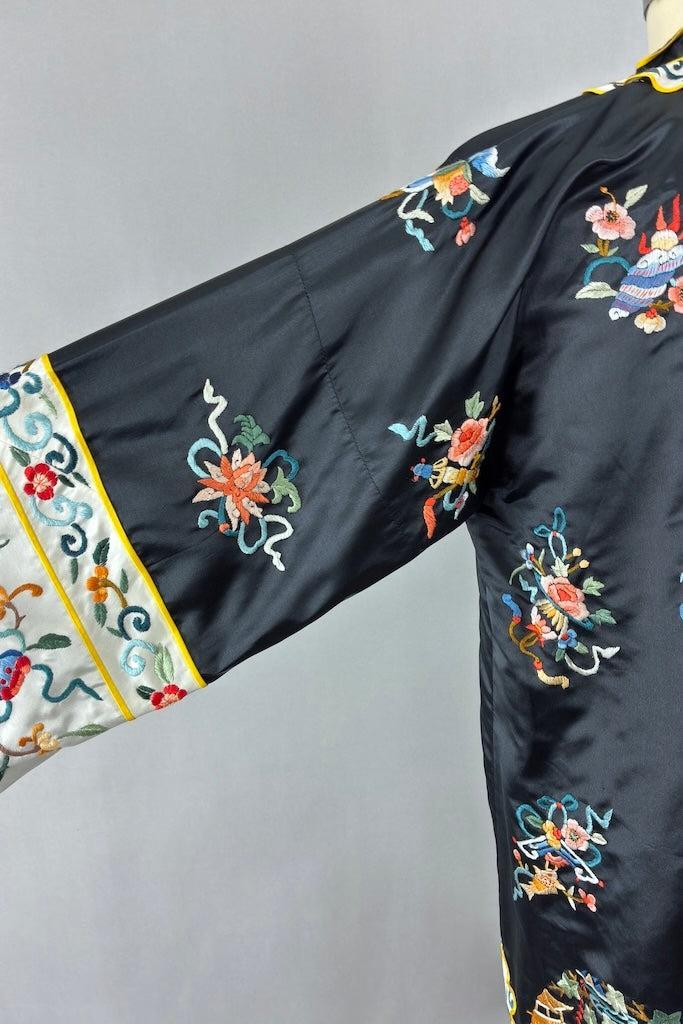 Vintage Embroidered Chinese Court Robe-ThisBlueBird