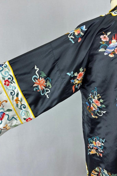 Vintage Embroidered Chinese Court Robe-ThisBlueBird