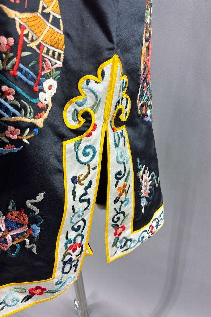 Vintage Embroidered Chinese Court Robe-ThisBlueBird