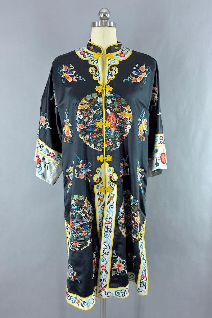 Vintage Embroidered Chinese Court Robe-ThisBlueBird