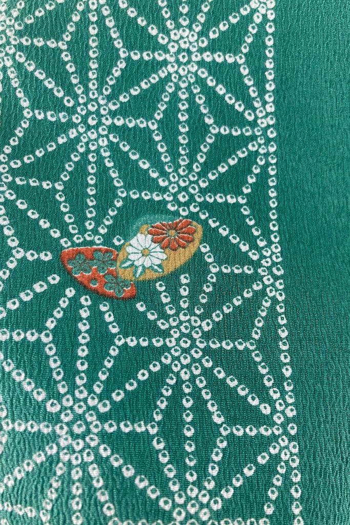 Vintage Emerald Green Kimono-ThisBlueBird