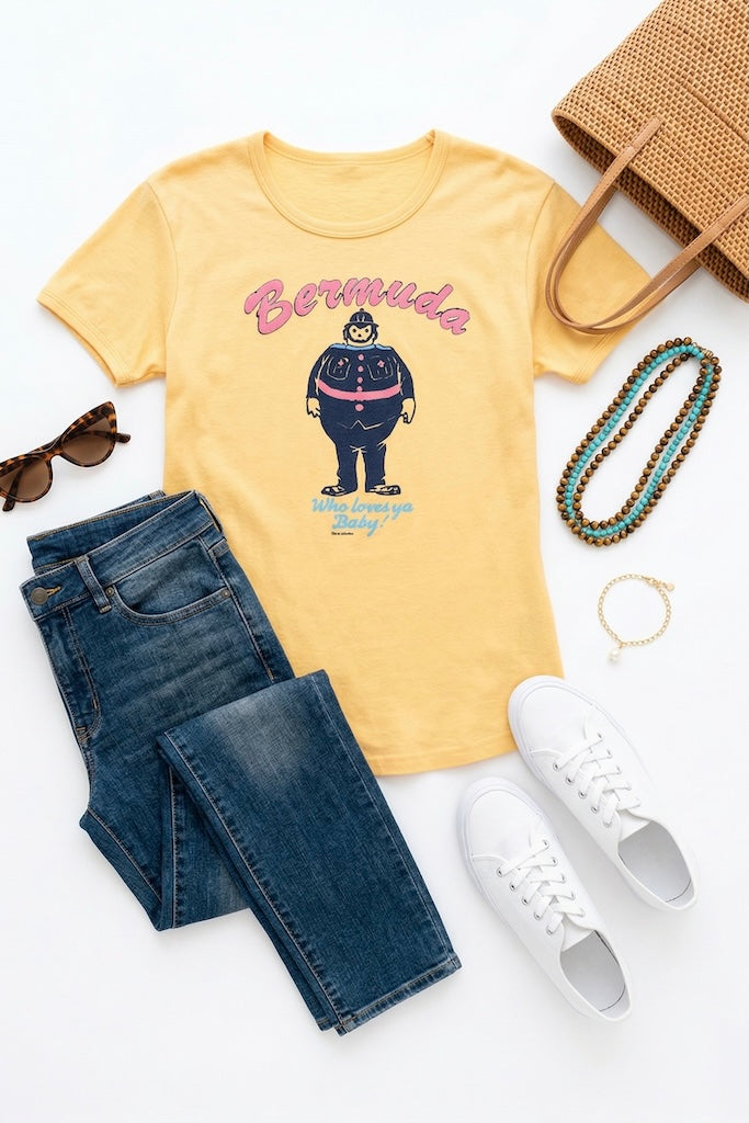 Vintage Eve McPhee Bermuda T-Shirt-ThisBlueBird