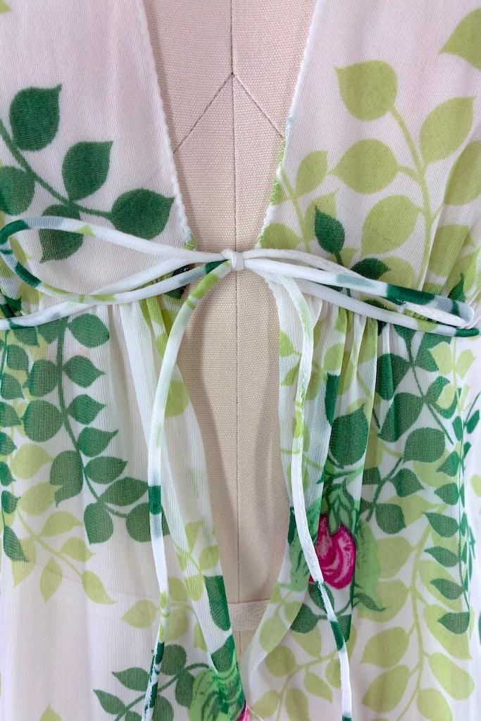 Vintage Floral Chiffon Nightgown-ThisBlueBird