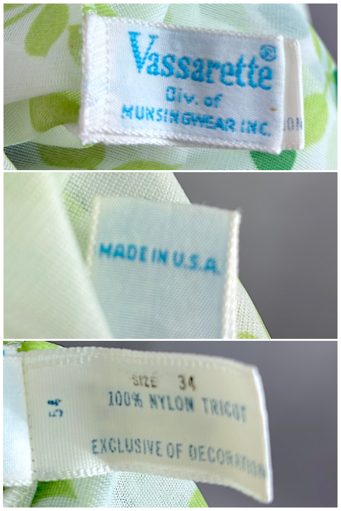 Vintage Floral Chiffon Nightgown-ThisBlueBird