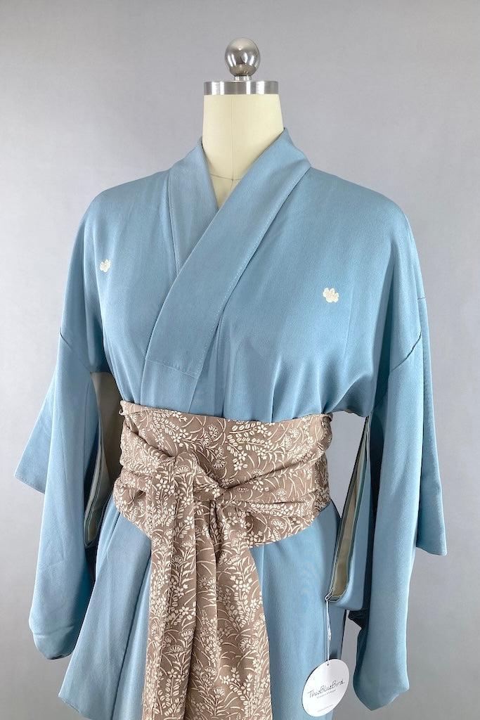 Vintage Golden River Boats Silk Kimono-ThisBlueBird