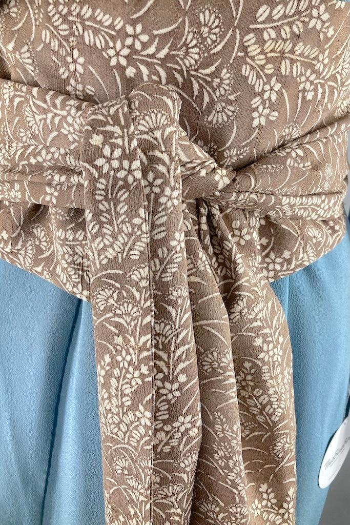 Vintage Golden River Boats Silk Kimono-ThisBlueBird
