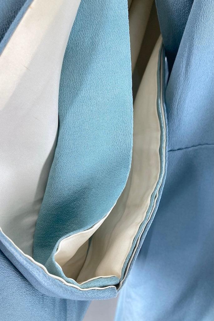 Vintage Golden River Boats Silk Kimono-ThisBlueBird