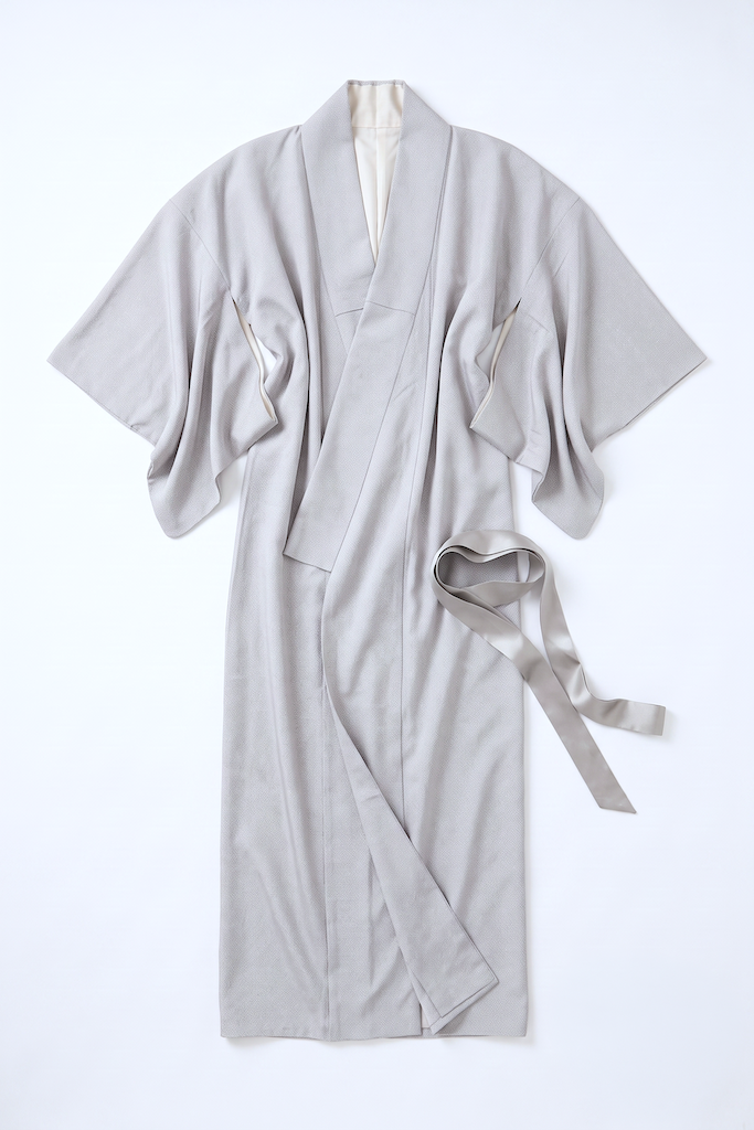 Vintage Great Wave Off Kanagawa Silk Kimono Robe-ThisBlueBird