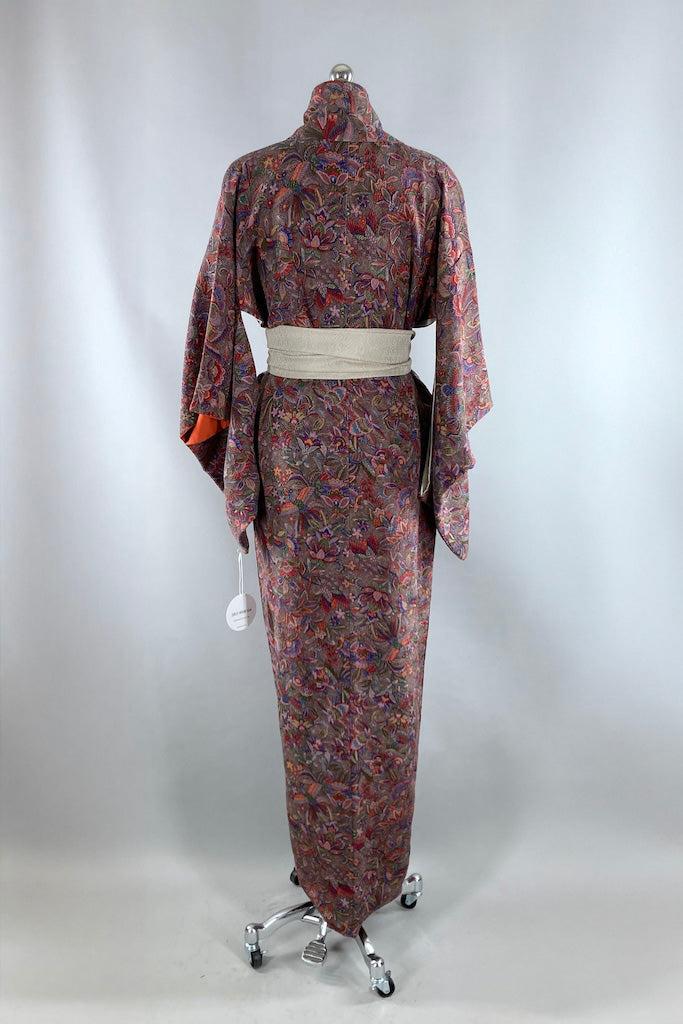 Vintage Grey Gardens Silk Kimono-ThisBlueBird