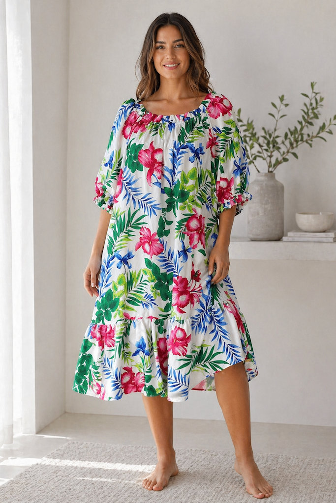 Vintage Hilo Hattie Hawaiian Dress-ThisBlueBird