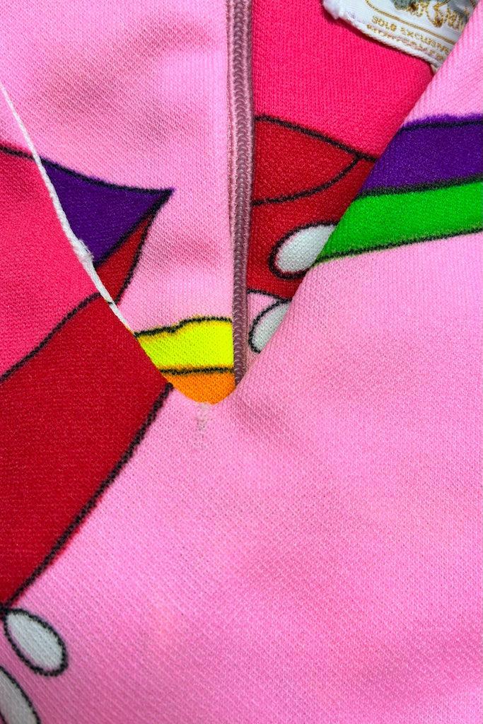 Vintage Hot Pink Mod Print Shirt-ThisBlueBird