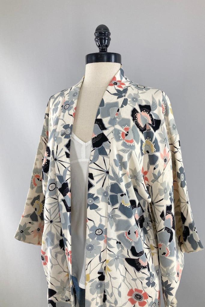 Vintage silk hotsell kimono jacket